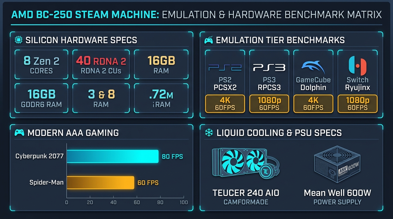 AMD BC-250 Emulation & Hardware Benchmark Matrix