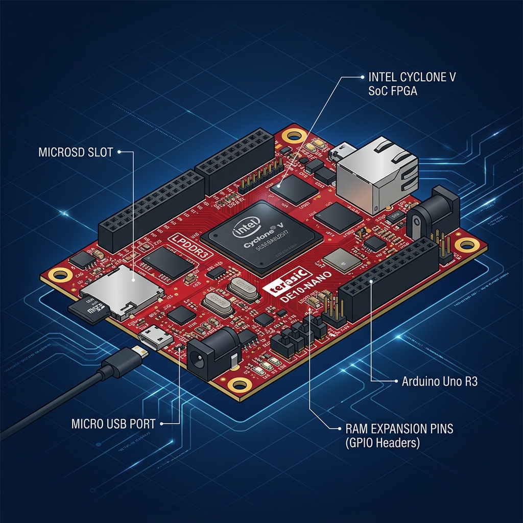 DE10-Nano Hardware Breakdown